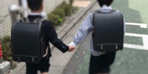 長男と友達2人とも土屋鞄のランドセル